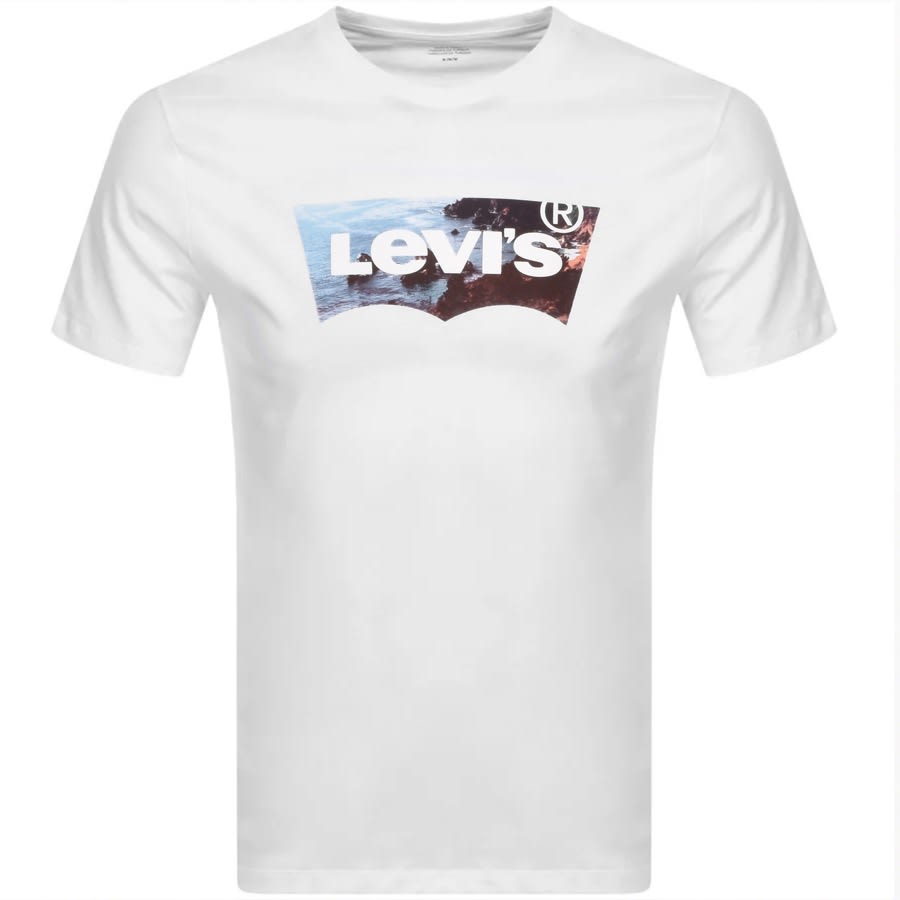 Alternative Image for ProductLevis Crew Neck Housemark Logo T Shirt White1